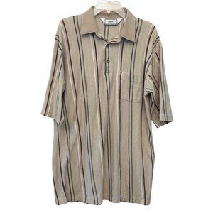 Classics by Palmland Mens‎ Striped Golf Polo - Size XL